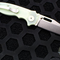 Demko Knives- AD20.5 Shark Lock Knife- Shark Foot- Natural G-10 Handle- Stonewash Finished S35VN Blade