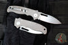 Demko Knives- AD20.5 Shark Lock Knife- Slicer Shark- Textured Titanium Handle- Stonewash Finished 3V Blade