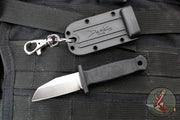 Demko Knives Armiger 2 Fixed Blade- Key Chain Knife- Shark Foot Or Clip Point Edge- Plain