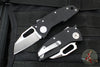 Demko Knives- Nano Shark- Shark Lock Knife- Shark Foot- Black G-10 Handle- Stonewash Finished 20CV Blade