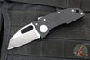 Demko Knives- Nano Shark- Shark Lock Knife- Shark Foot- Black G-10 Handle- Stonewash Finished 20CV Blade