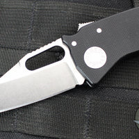 Demko Knives- Nano Shark- Shark Lock Knife- Shark Foot- Black G-10 Handle- Stonewash Finished 20CV Blade