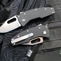 Demko Knives- Nano Shark- Shark Lock Knife- Shark Foot Or Clip Point- Various GRN Handles- Stonewash Finished AUS10A Blade