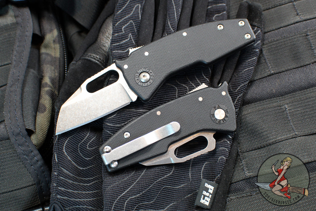 Demko Knives- Nano Shark- Shark Lock Knife- Shark Foot Or Clip Point- Various GRN Handles- Stonewash Finished AUS10A Blade