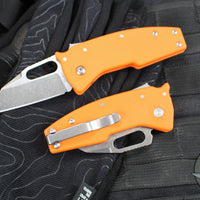 Demko Knives- Nano Shark- Shark Lock Knife- Shark Foot Or Clip Point- Various GRN Handles- Stonewash Finished AUS10A Blade
