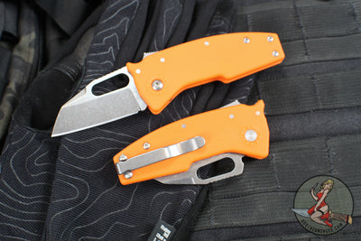 Demko Knives- Nano Shark- Shark Lock Knife- Shark Foot Or Clip Point- Various GRN Handles- Stonewash Finished AUS10A Blade