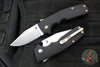 Demko Knives- Shark Cub- Shark Lock Knife- Clip Point Or Slicer- Black GRN Handle- Stonewash Finished AUS-10A Blade