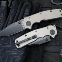 Demko Knives- Shark Cub- Shark Lock Knife- Clip Point, Shark Foot, Slicer Shark- Various G-10 And Aluminum Handles- Stonewash Finished 20CV Blade