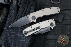 Demko Knives- Shark Cub- Shark Lock Knife- Clip Point, Shark Foot, Slicer Shark- Various G-10 And Aluminum Handles- Stonewash Finished 20CV Blade