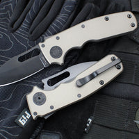 Demko Knives- Shark Cub- Shark Lock Knife- Clip Point, Shark Foot, Slicer Shark- Various G-10 And Aluminum Handles- Stonewash Finished 20CV Blade