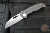 Demko Knives- AD20.5 Shark Lock Knife- Clip Point Or Shark Foot- Carbon Fiber Handle- Stonewash Finished 20CV Steel Blade