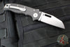 Demko Knives- AD20.5 Shark Lock Knife- Clip Point Or Shark Foot- Carbon Fiber Handle- Stonewash Finished 20CV Steel Blade