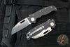 Demko Knives- AD20.5 Shark Lock Knife- Clip Point Or Shark Foot- Carbon Fiber Handle- Stonewash Finished 20CV Steel Blade