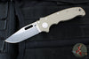 Demko Knives- AD20.5 Shark Lock Knife- Clip Point Or Shark Foot- FDE G-10 Handle- Stonewash Finished 3V Blade