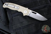 Demko Knives- AD20.5 Shark Lock Knife- Clip Point Or Shark Foot- FDE G-10 Handle- Stonewash Finished 3V Blade