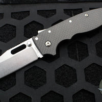 Demko Knives- AD20.5 Shark Lock Knife- Clip Point Or Shark Foot- Carbon Fiber Handle- Stonewash Finished D2 Blade