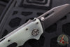 Demko Knives- AD20.5 Shark Lock Knife- Shark Foot- Natural G-10 Handle- Stonewash Finished S35VN Blade