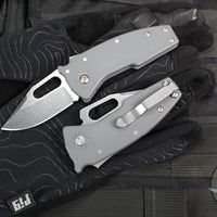 Demko Knives- Nano Shark- Shark Lock Knife- Shark Foot Or Clip Point- Various GRN Handles- Stonewash Finished AUS10A Blade