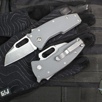 Demko Knives- Nano Shark- Shark Lock Knife- Shark Foot Or Clip Point- Various GRN Handles- Stonewash Finished AUS10A Blade