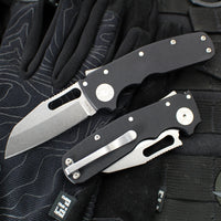 Demko Knives- Shark Cub- Shark Lock Knife- Clip Point, Shark Foot, Slicer Shark- Various G-10 And Aluminum Handles- Stonewash Finished 20CV Blade