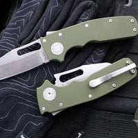 Demko Knives- Shark Cub- Shark Lock Knife- Clip Point, Shark Foot, Slicer Shark- Various G-10 And Aluminum Handles- Stonewash Finished 20CV Blade
