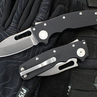 Demko Knives- Shark Cub- Shark Lock Knife- Clip Point, Shark Foot, Slicer Shark- Various G-10 And Aluminum Handles- Stonewash Finished 20CV Blade