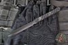 Half Face Blades- OSS Spike- Black G-10 Handle Scales- Armor Black Cerakoted Spike