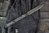 Half Face Blades- OSS Spike- Black G-10 Handle Scales- Armor Black Cerakoted Spike