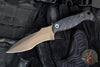 Half Face Blades- Extremis MK1- Textured Black G-10 Handle Scale- Midnight Bronze Cerakote S45VN Blade