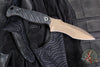 Half Face Blades- Extremis MK1- Textured Black G-10 Handle Scale- Midnight Bronze Cerakote S45VN Blade