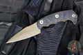 Half Face Blades- 3" Humint- Black G-10 Handle Scale- FDE Cerakoted S45VN Blade