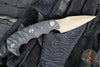 Half Face Blades- 3" Humint- Black G-10 Handle Scale- FDE Cerakoted S45VN Blade