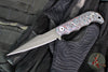 Half Face Blades- Senator- Nebula Camo Carbon Handle Scales- Acid Washed Blade