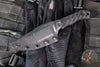 Half Face Blades- Red Cloud- Textured Black G-10 Handle Scale- Armorer Black Cerakote S45VN Blade