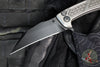 Half Face Blades- SHPOS Folder/Flipper- Monolithic Titanium Handle- Black PVD Finished S45VN Blade