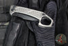 Half Face Blades- SHPOS Folder/Flipper- Monolithic Titanium Handle- Black PVD Finished S45VN Blade