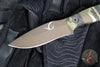 Half Face Blades- The 86'- Realtree Original Camo Hydro Dipped Micarta Handle Scales- Midnight Bronze Cerakoted Magnacut Blade