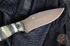 Half Face Blades- The 86'- Realtree Original Camo Hydro Dipped Micarta Handle Scales- Midnight Bronze Cerakoted Magnacut Blade