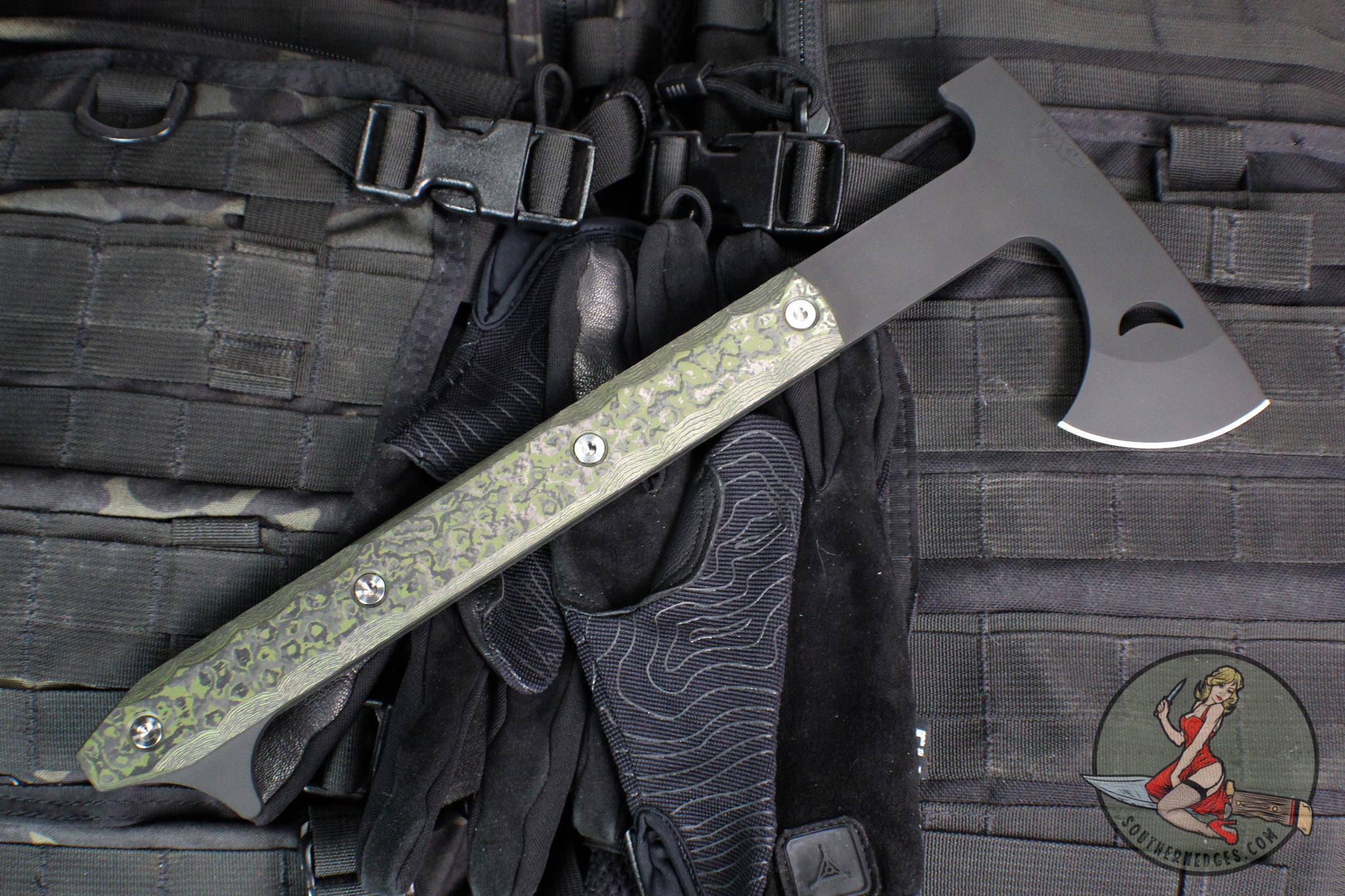 Howler Armor Half Face Blades- Howler Hawk- Armor Black Finished- Smooth Grip Jungl ...