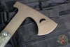 Half Face Blades- Howler Hawk- Midnight Bronze Finished- Smooth Grip Jungle Wear Fat Carbon Handle Scales