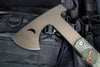 Half Face Blades- Howler Hawk- Midnight Bronze Finished- Smooth Grip Jungle Wear Fat Carbon Handle Scales