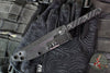 Half Face Blades- OSS Spike- Black G-10 Handle Scales- Armor Black Cerakoted Spike