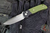 Protech GXIV Terzuola ATCF Out The Side (OTS) Auto Knife- Black Handle with Green/Black Hex G-10 Inlay- Stonewash Magnacut Blade- G14 ATCH