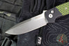 Protech GXIV Terzuola ATCF Out The Side (OTS) Auto Knife- Black Handle with Green/Black Hex G-10 Inlay- Stonewash Magnacut Blade- G14 ATCH