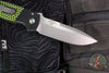 Protech GXIV Terzuola ATCF Out The Side (OTS) Auto Knife- Black Handle with Green/Black Hex G-10 Inlay- Stonewash Magnacut Blade- G14 ATCH