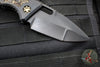 Heretic Knives Custom Medusa OTS Auto- DLC Titanium Handle- Rattlesnake Inlay- DLC Black Compound Ground Blade SN017
