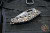 Heretic Knives Custom Medusa OTS Auto- DLC Titanium Handle- Rattlesnake Inlay- DLC Black Compound Ground Blade SN017