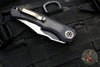 Heretic Wraith Auto- V4 Prototype- Bowie Edge- Black Handle- Fat Carbon Inlay- Flamed Titanium Pivot Collar And Lock Limiter