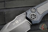 Heretic Wraith Auto V4 - Bowie Edge- Black Handle- Glo Carbon Fiber Inlay- Black DLC Blade- Tritium Button Inlay H002-6A-GLO/CF