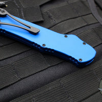 Heretic Hydra OTF Knife-Tanto Edge- Blue Handle- Black DLC Blade- Black Hardware H006-6A-BLUE